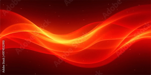 Abstract Red Wave Motion Art Background