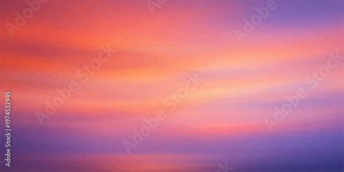 Abstract colorful cloudscape at sunrise and sunset with vibrant sky and light