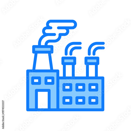 Industry blue icon 