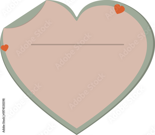 Heart Sticky Note