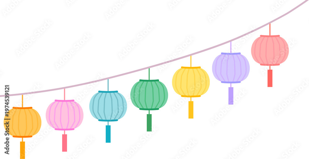 Foto Oriental paper lantern graphic