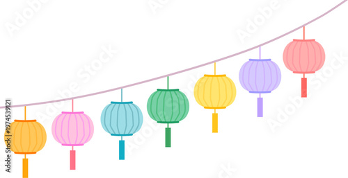 Foto Oriental paper lantern graphic