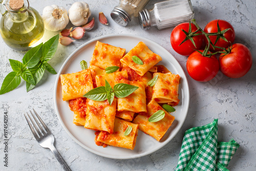 Italian Paccheri Pasta with...