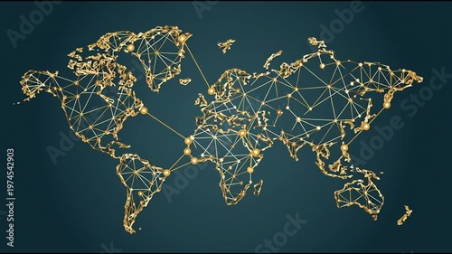 Abstract black background with Colorful hexagon lines. Digital future technology . Abstract business connection of lines from nodes innovation of communication in the network.