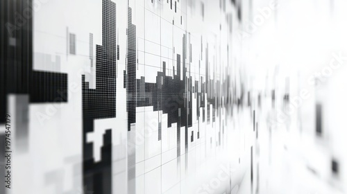 Dynamic Financial Market Trends and Analysis Visualize Growth Patterns on a Clean, Modern Abstract Display