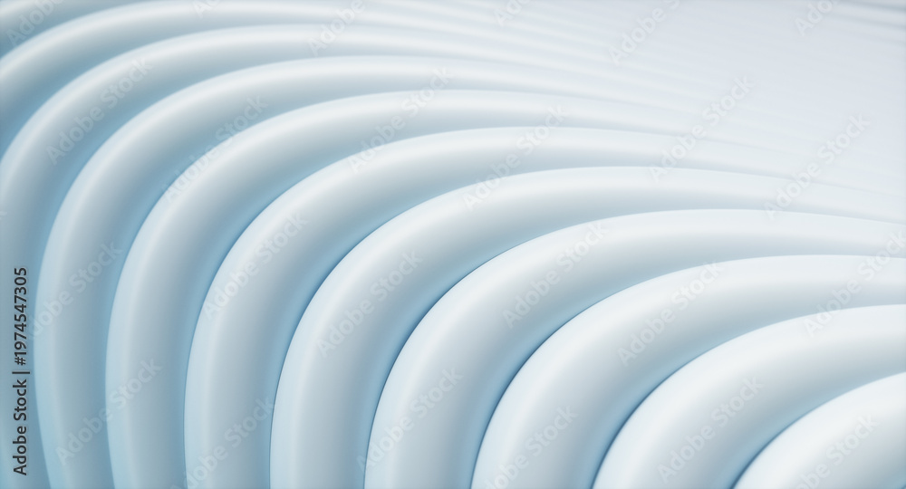 Fototapeta premium Abstract futuristic background with smooth curve. 3d rendering