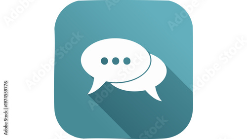 Speech bubble icon with ellipsis representing ongoing conversation messaging and communication concept vector