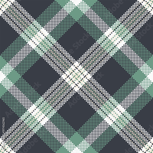 Artistic texture check textile, idyllic background tartan fabric. Subtle vector plaid pattern seamless in dark and pastel colors.
