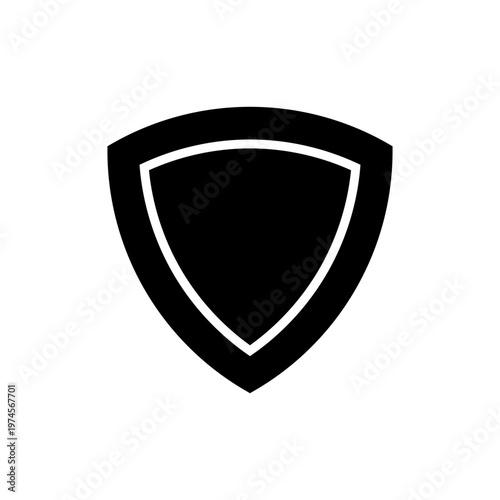 Free Download Shield armor silhouette icon, Protection shield, Protection icon black minimalistic icon, Armor against cyber attack and viruses - GFXLoad