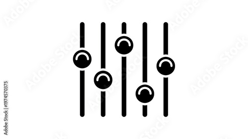 Audio sound waveform animation on a white background