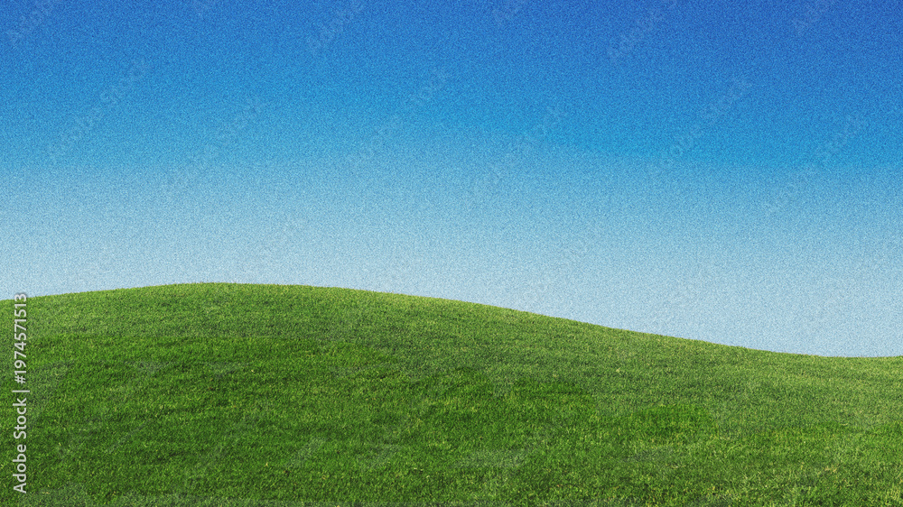 Naklejka premium Grainy grass field computer wallpaper