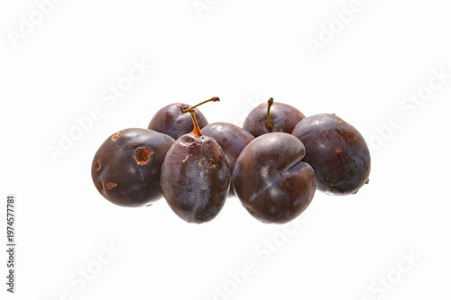 plum isolated on white background