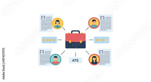 Briefcase with applicant tracking system.