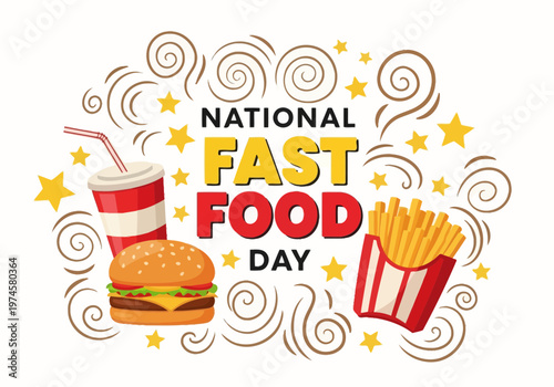 National fast food day celebration design
