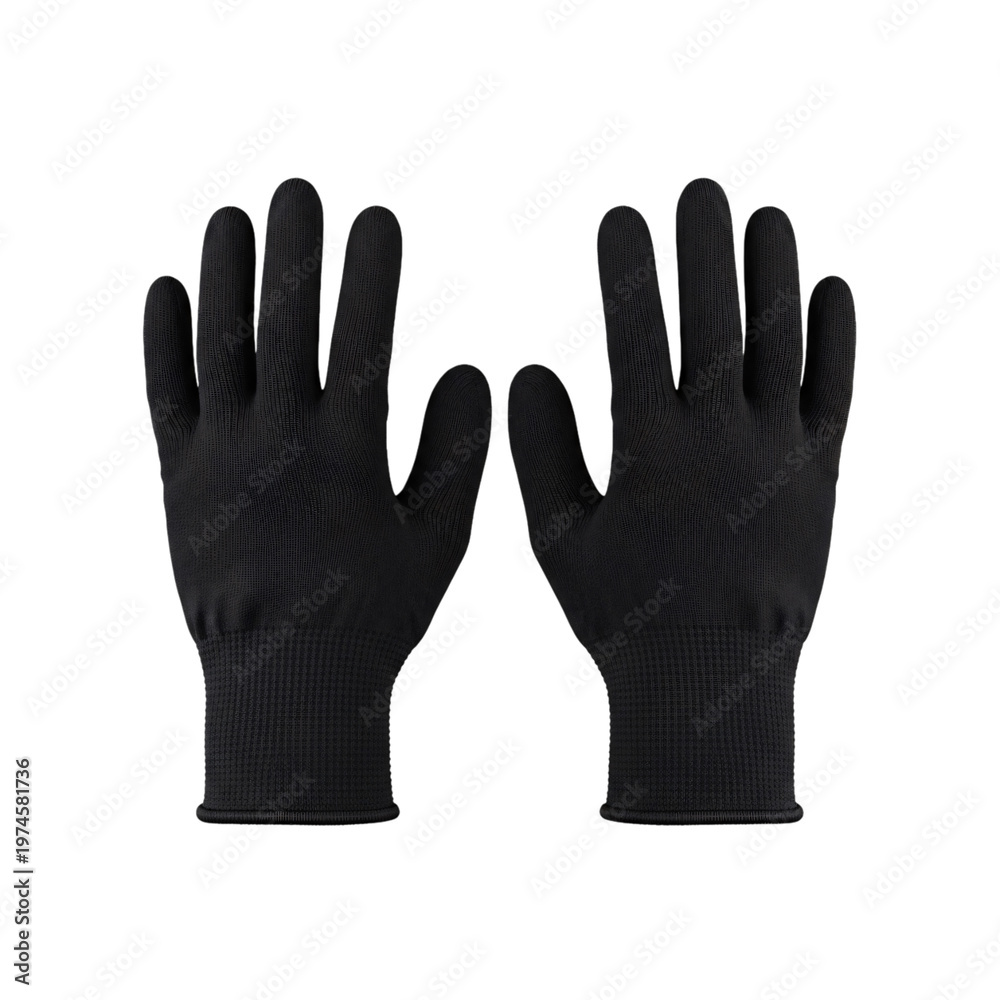 Obraz premium Black touchscreen gloves for hands