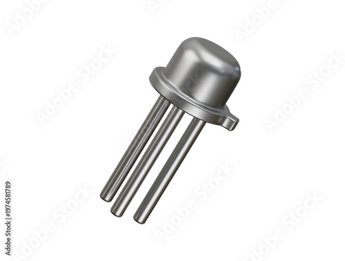 uni junction transistor icon 3d illustration render