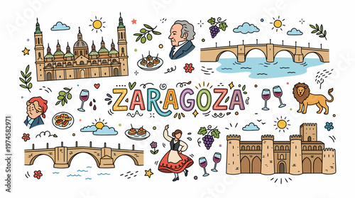 Zaragoza Travel Icons: Landmarks, Culture, Food, and Dance