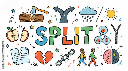 Decision Making and Crossroads Concept Illustration