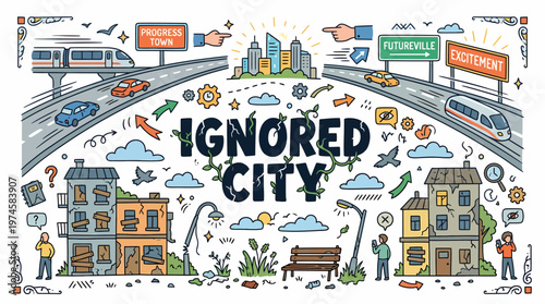 Ignored City: Progress vs. Futureville, Urban Decay vs. Excitement
