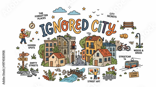 Ignored City: Urban Exploration, Hidden Spots, Street Art