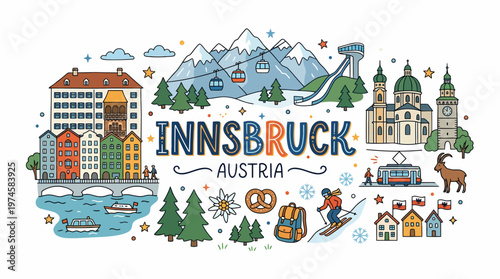 Innsbruck Austria Travel Collage