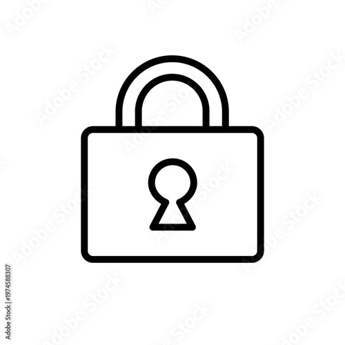 シンプルセキュリティアイコンシリーズ – シンプル線画