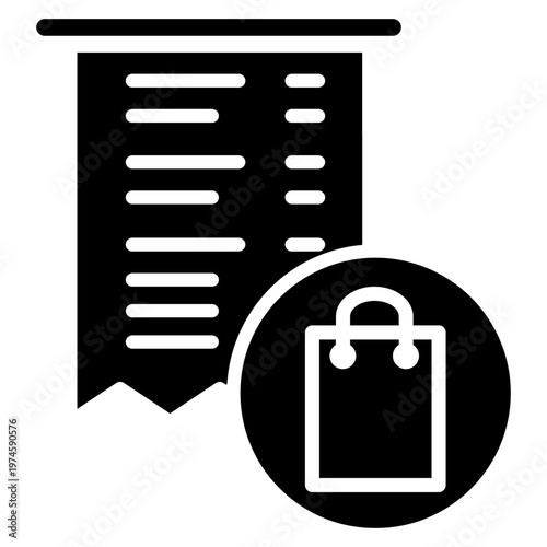 Shopping icon vector. Online shopping Illustration sign. Purchases symbol or logo.