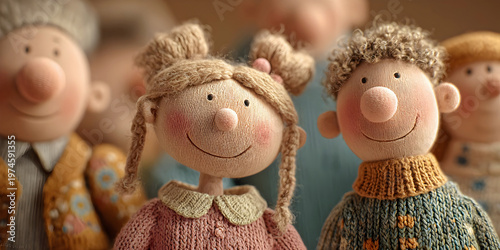 The Gentle Faces of Handmade Stories, ai generated.