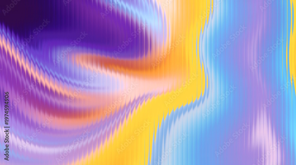 Obraz premium A vibrant pink abstract landscape with smooth waves and a gradient background