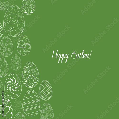Happy easter day vector background 03