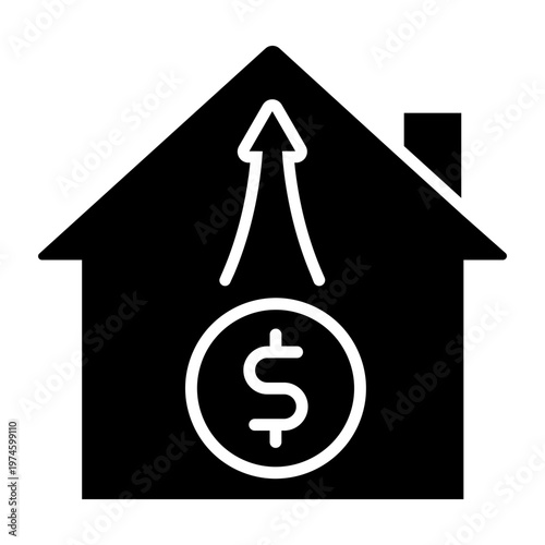 Increase sale icon vector. Income growth Illustration sign. Business growth symbol or logo.