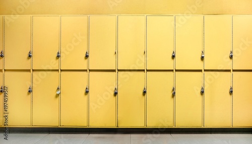 Fotografija Yellow school lockers background