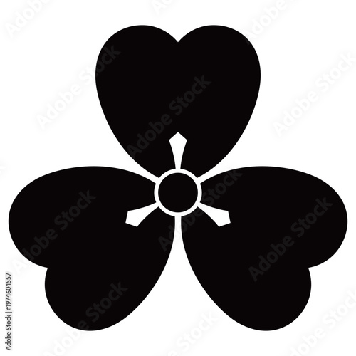 家紋です。細片喰といいます。