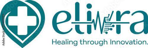 Elivra - Healing through Innovation: The image showcases a logo representing innovation and healing within a medical context, emphasizing a commitment to technological advancements in healthcare.