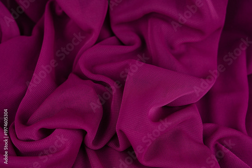 pink fusia soft wavy fabric material background 