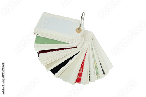 fan of material sample swatches 