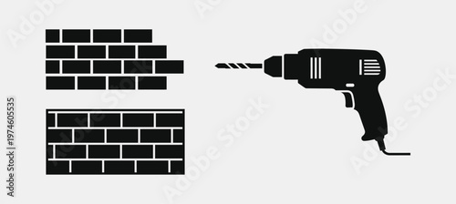 A black silhouette of a determined hiker climbing a steep mountain with a heavy backpack on board