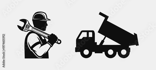 A black silhouette graphic of a camping kettle suspended over an open fire for outdoor cooking