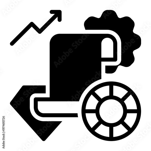 Asset icon, glyph icon style