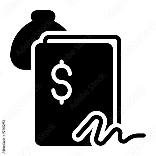 sign icon, glyph icon style