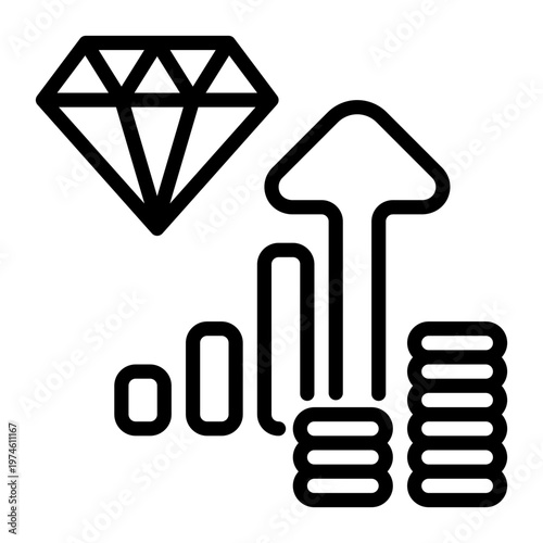Assets icon, line icon style