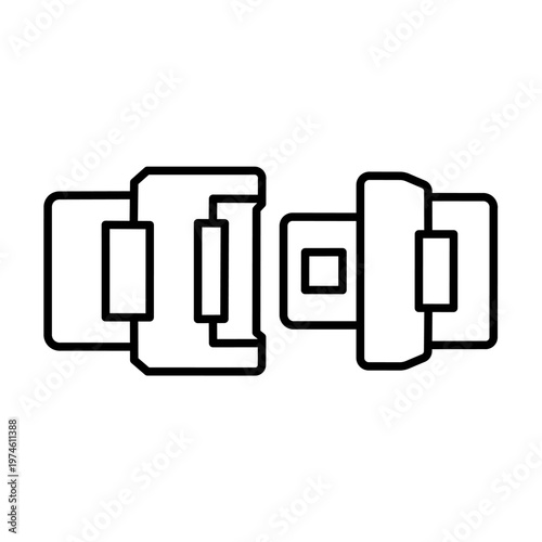 Belt icon isolated sign symbol vector illustration - high quality vector icons	