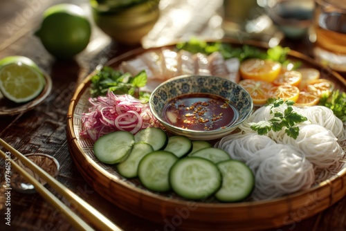 Delicious Vietnamese Bun Dau Mam Tom