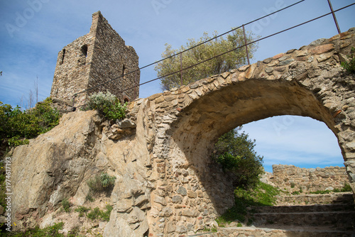 The medieval Castle of Grimaud.