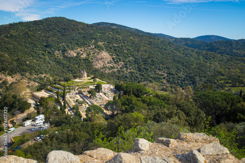 View from the Castle of Grimaud, France.