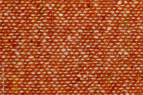 wool tweed orange and yellow fabric background 
