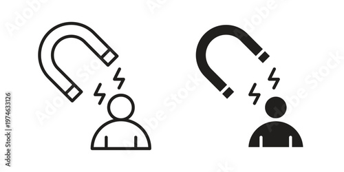 Attraction icon design vector. Flat and line vector Icon Design
