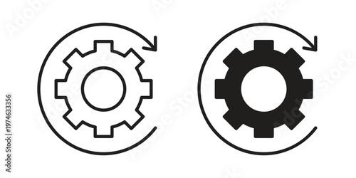 Automation icon design vector. Flat and line vector Icon Design