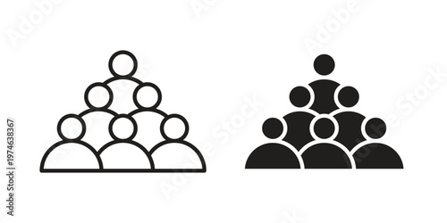 Committee icon design vector. Flat and line vector Icon Design