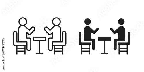 Counsel icon design vector. Flat and line vector Icon Design